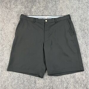 Peter Millar Salem Performance Golf Shorts Mens 36 Black 9" Casual Chino